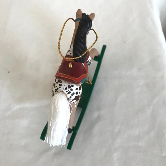 VTG Hallmark Keepsake Collector Series Christmas Ornament 1995 Rocking Horse - Picture 9 of 9
